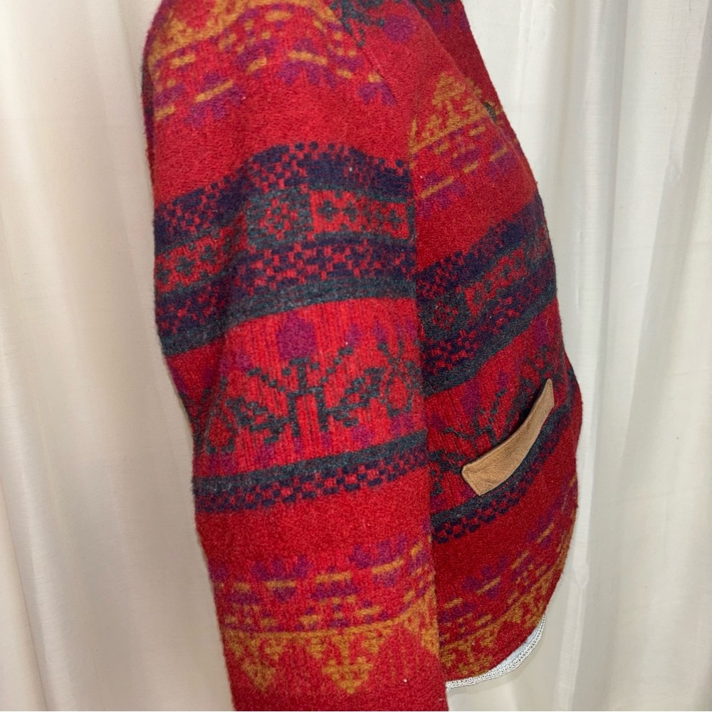 Woolrich Vintage Wool Aztec Navajo Southwestern Blanket Coat Jacket - Picture 4 of 13